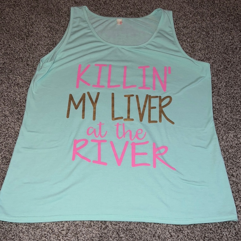 Womens Teal Tank Top